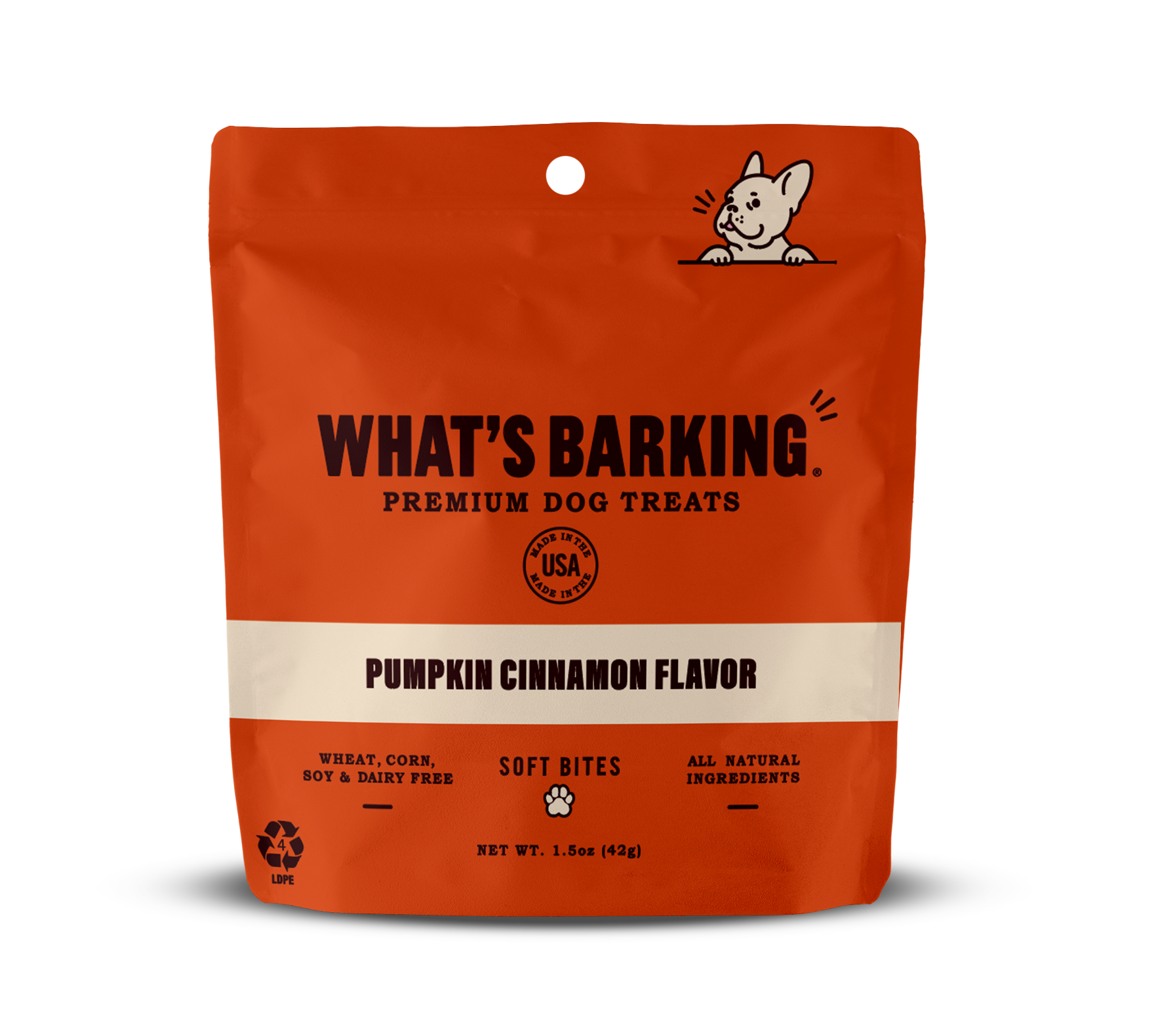 Premium Pumpkin Cinnamon Dog Treats | What's Barking